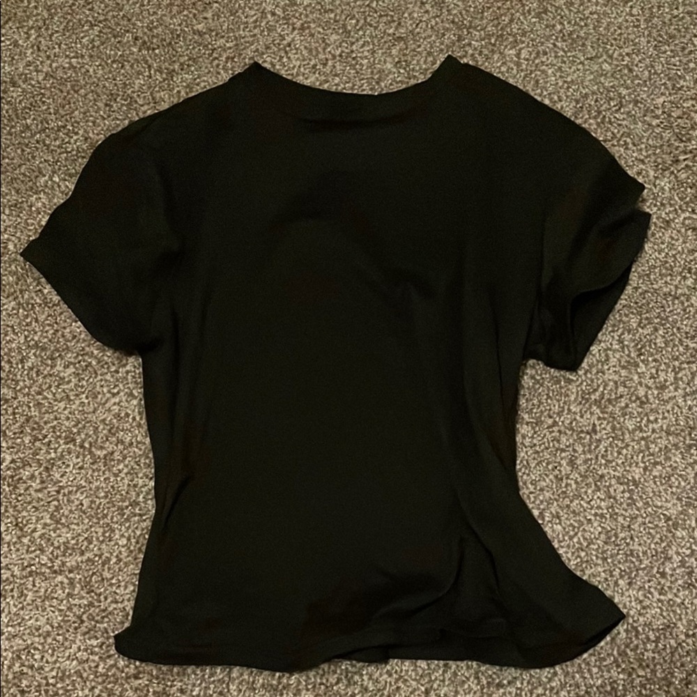 SHEIN Black Fitted Short Sleeve T-Shirt